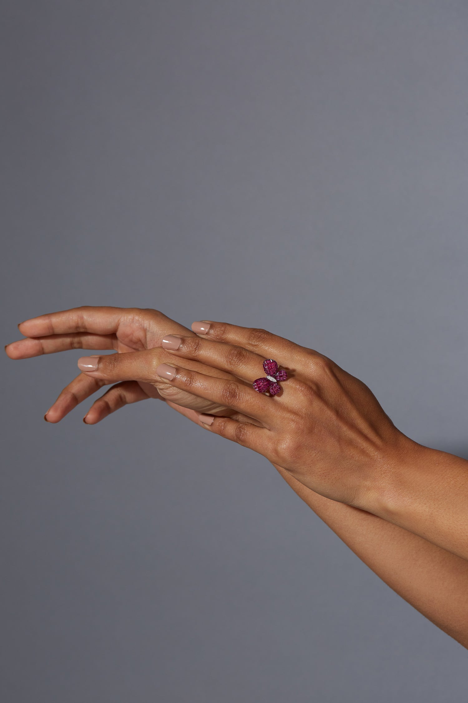Fluttering Wings Cocktail Ring