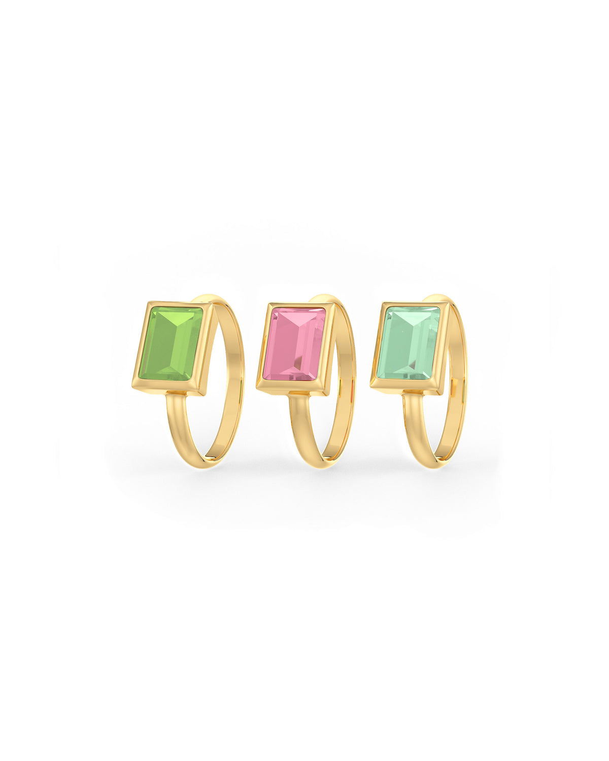 Santorini Sol Stack Rings