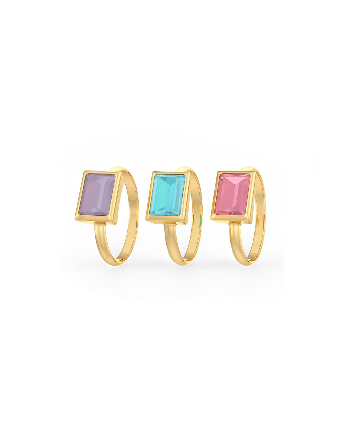 Santorini Sol Stack Rings