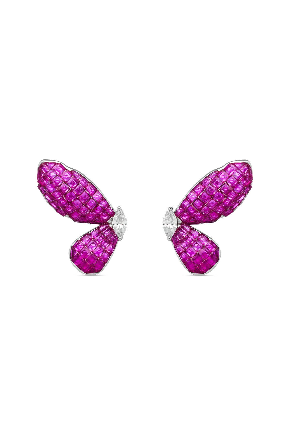 Butterfly Ruby Ballet Earrings