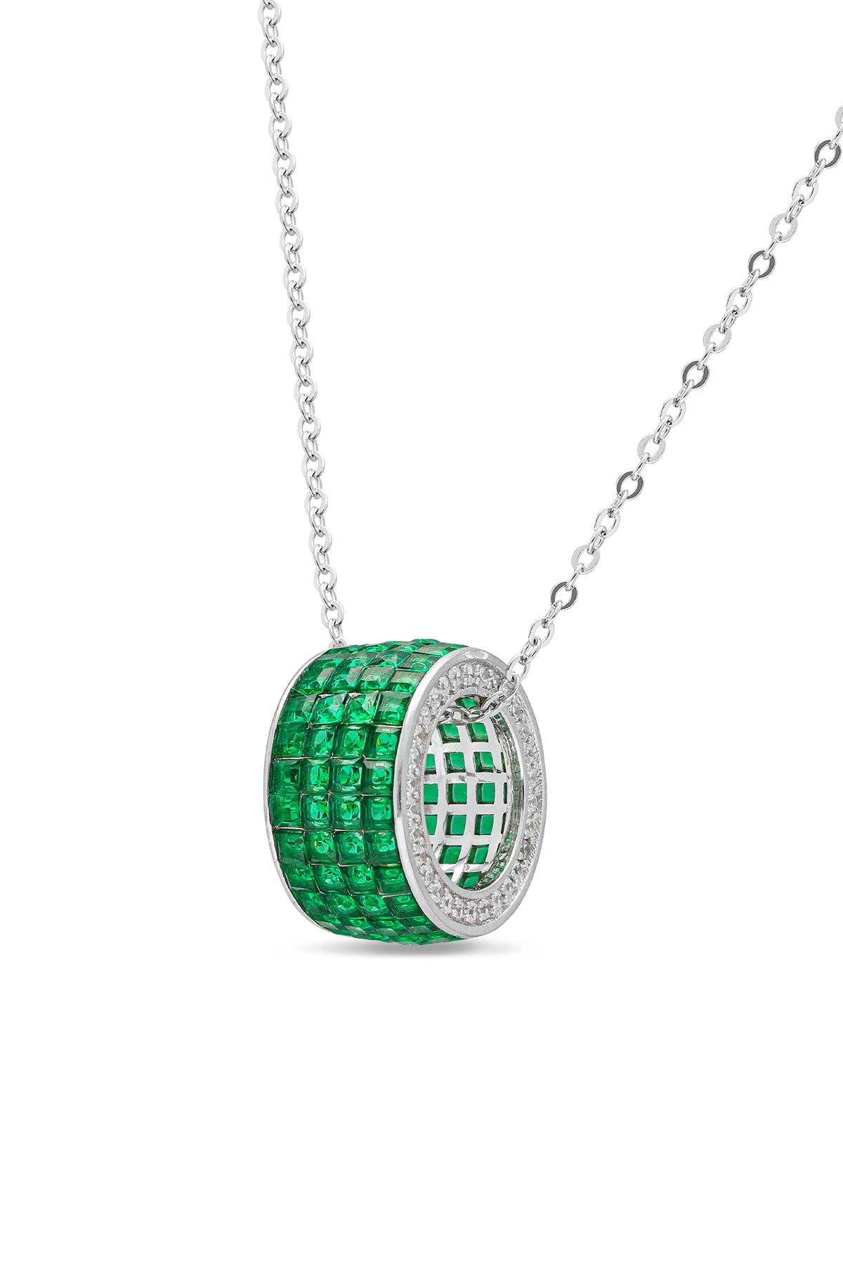 Circle Of Life Emerald Green Pendant