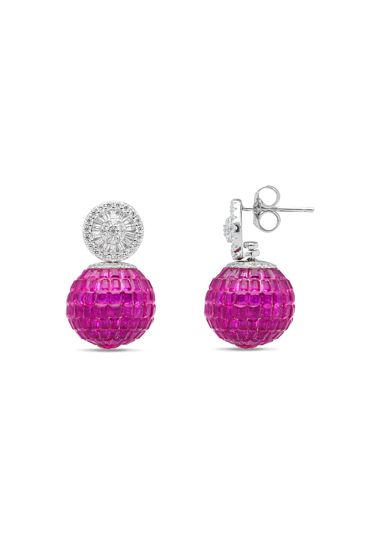 The Whimsy of the Bee Ruby Earrings