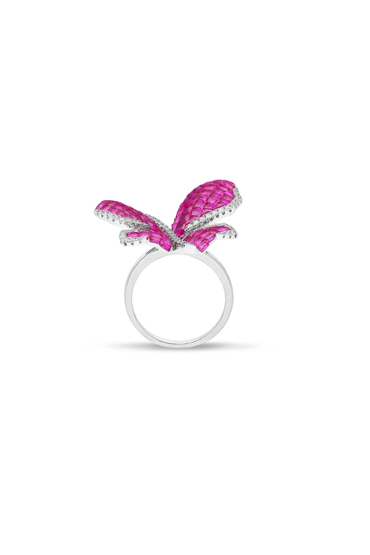 Mystical Ruby Butterfly Statement Ring