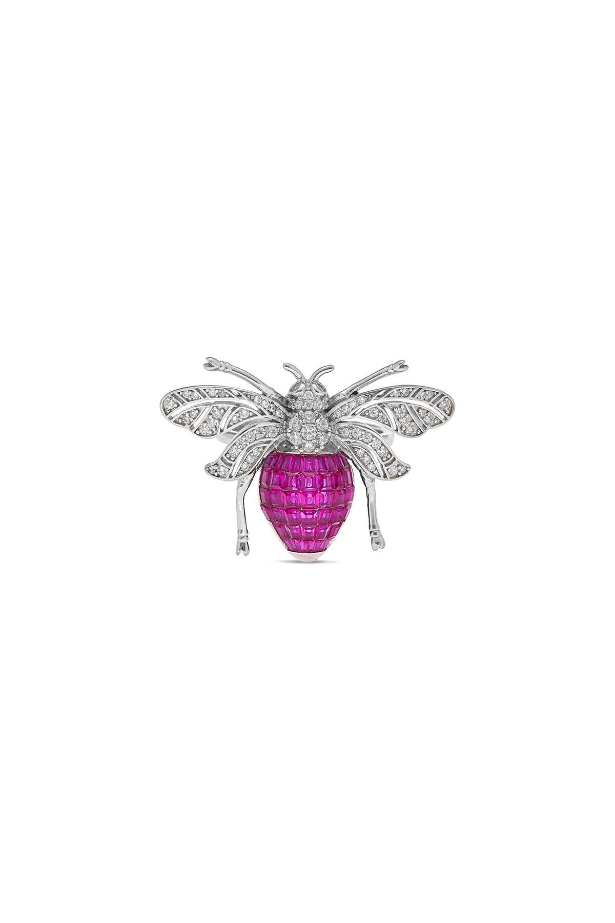 Forest Ruby Fable Bee Ring