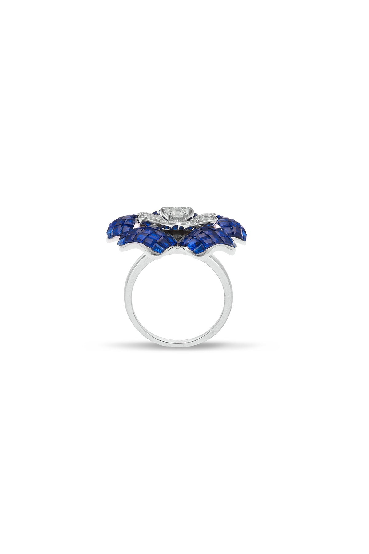Blooming Blue Sapphire Euphoria Ring