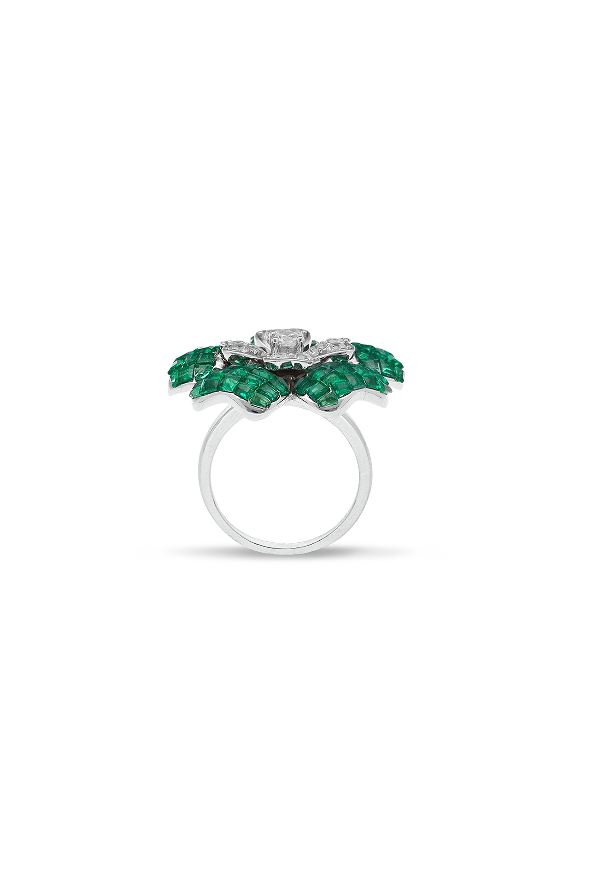 Blooming Emerald Green Euphoria Ring