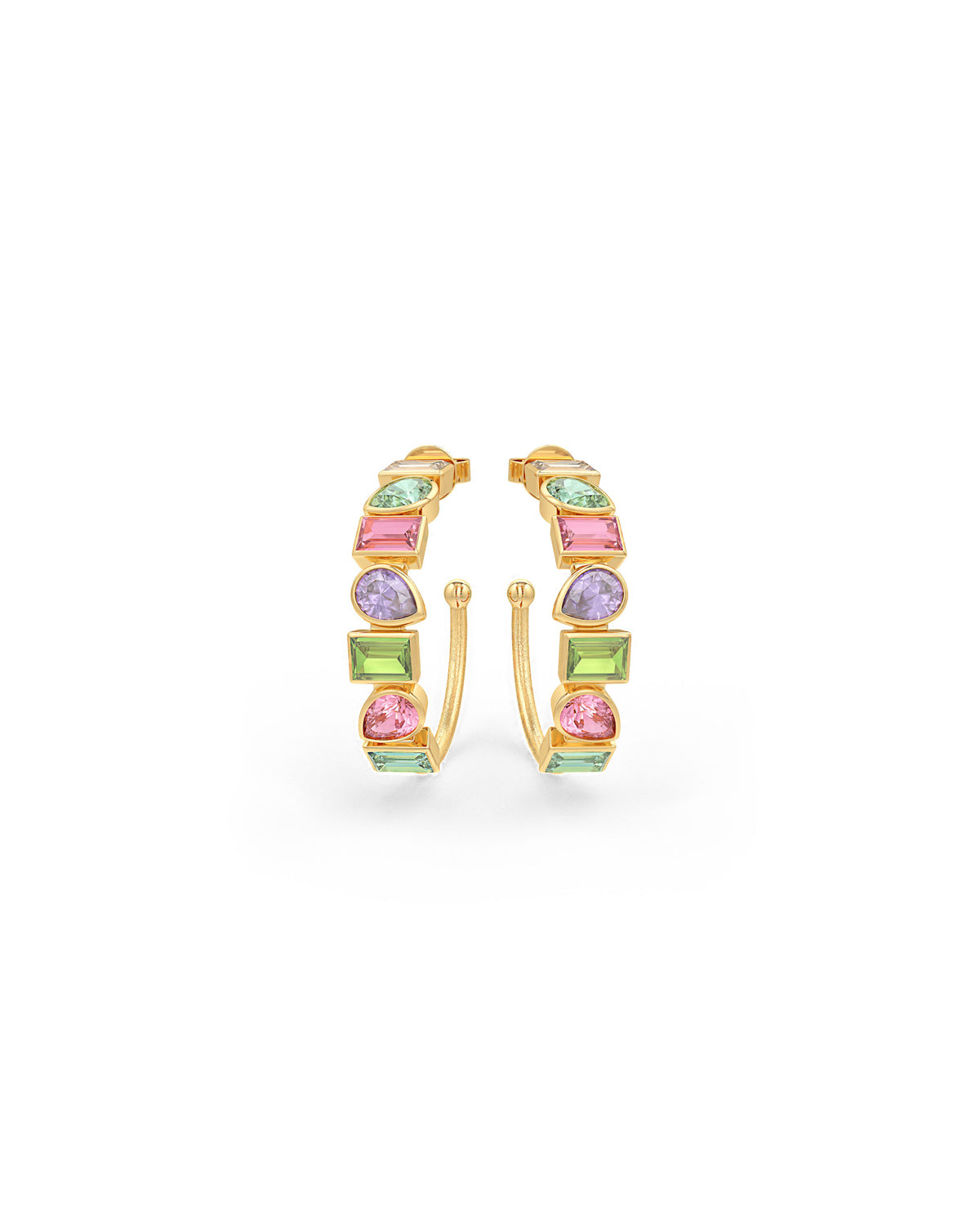 Serena Glow Half Hoop Earrings