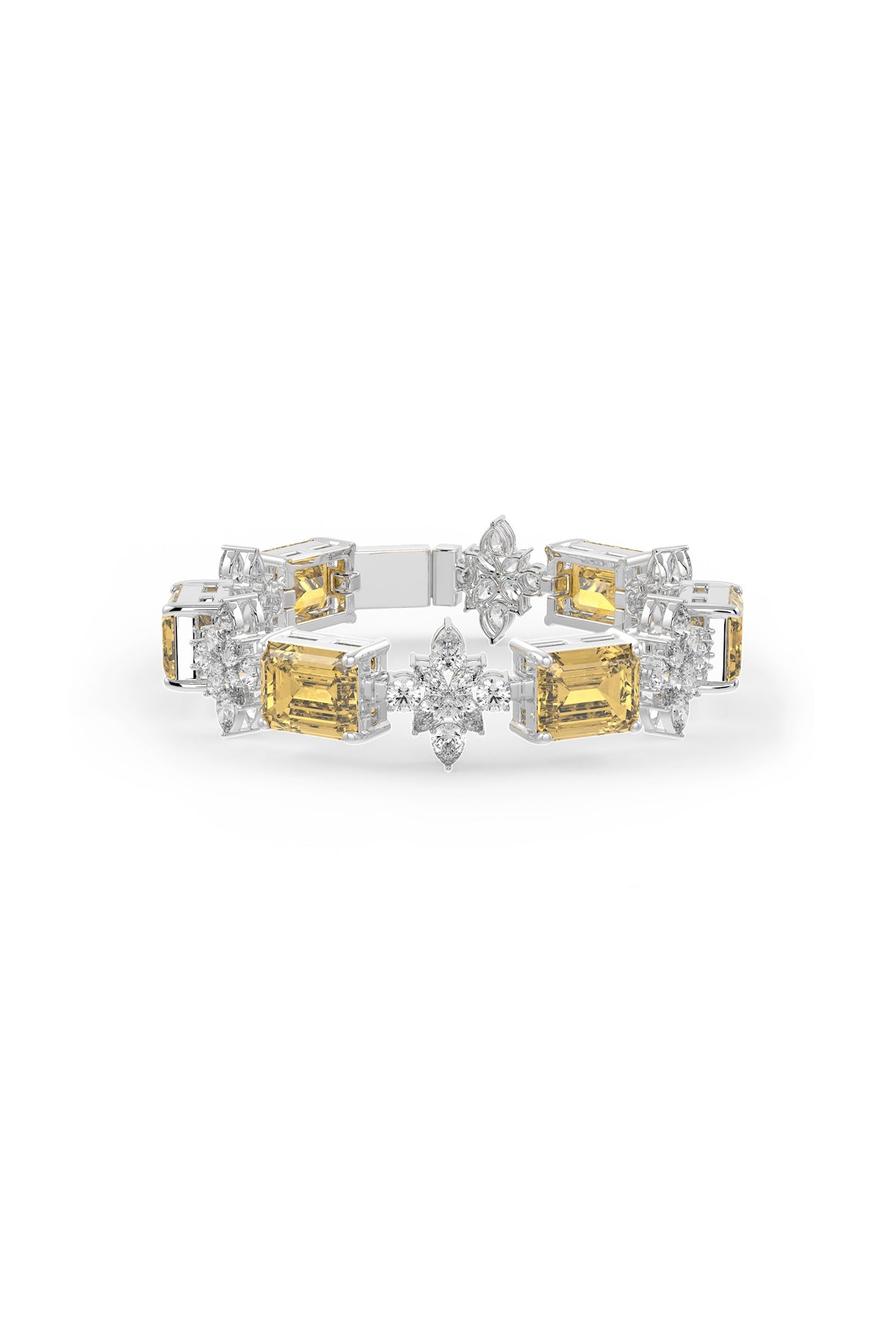Florescence Emerald Cut Tennis Bracelet