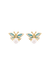 Mystic Butterfly Stud Earrings