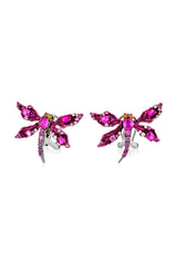 Starlit Dragonfly Stud Earrings