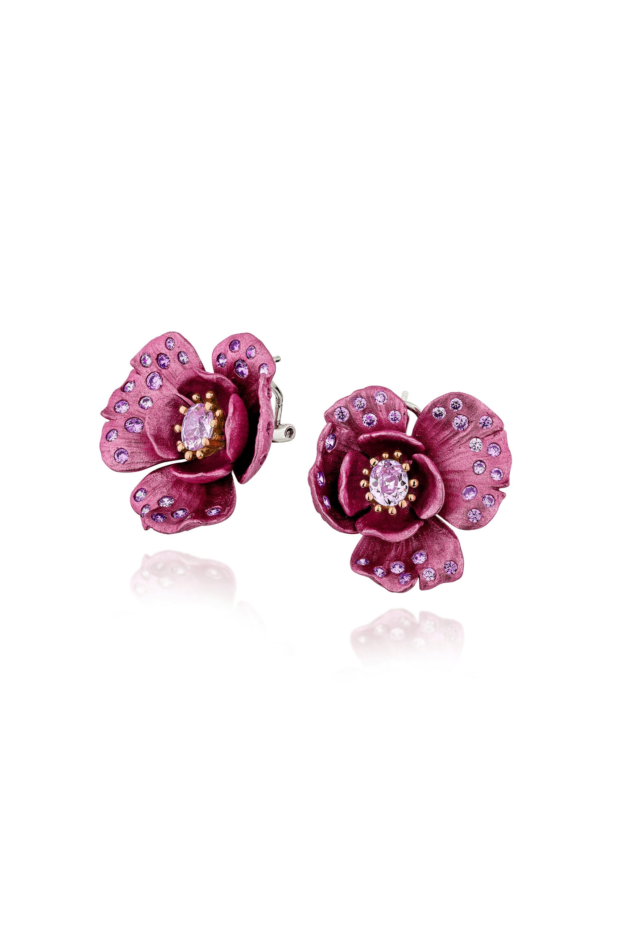 Poppy Petal Stud Earrings