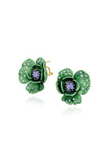 Poppy Petal Stud Earrings