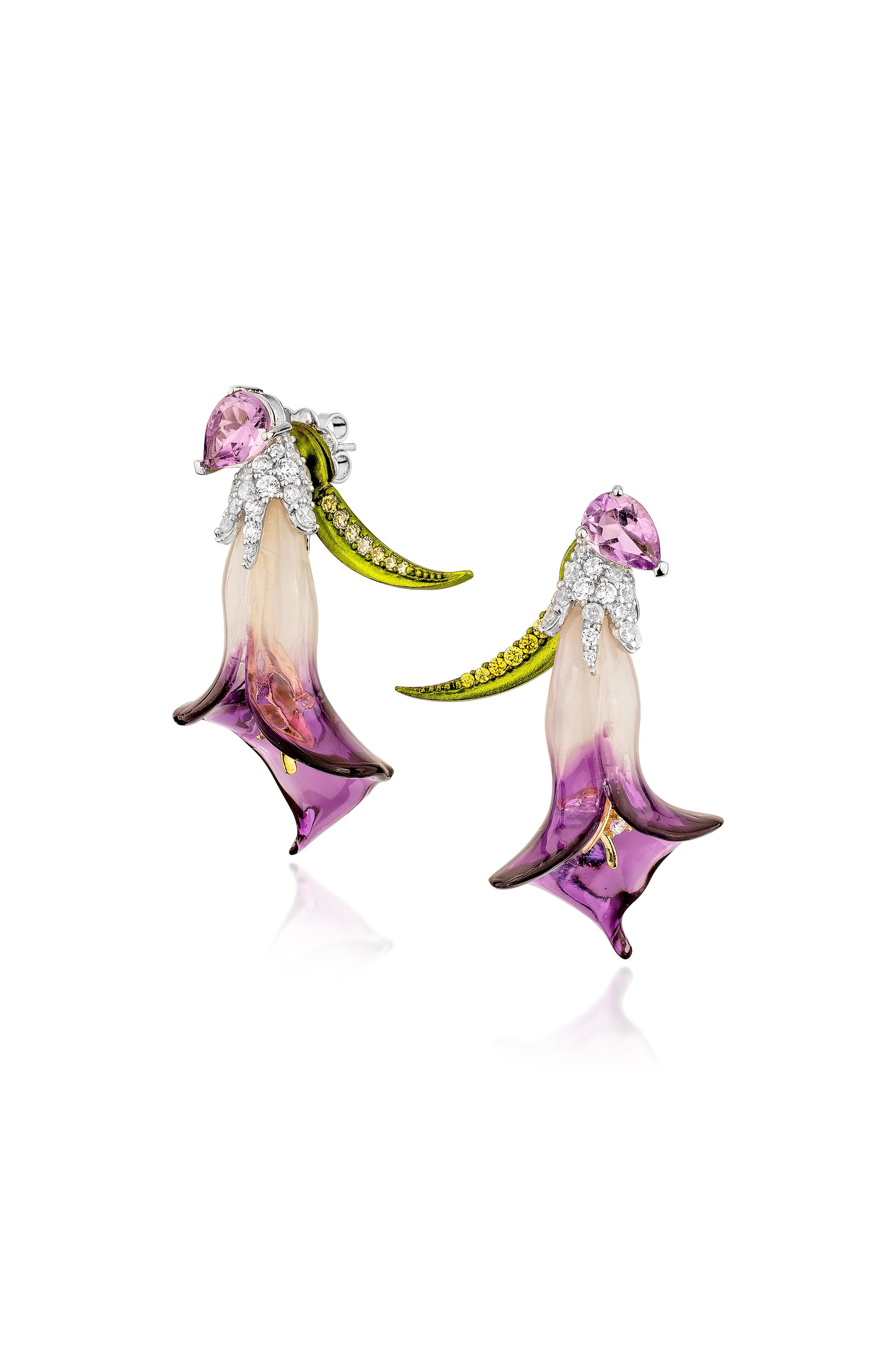 Twilight Lily Drop Earrings