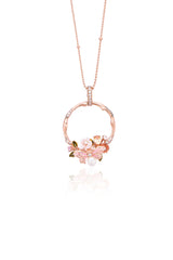 Wildflower Serenade Pendant With Silver Chain