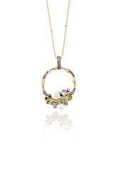 Wildflower Serenade Pendant With Silver Chain