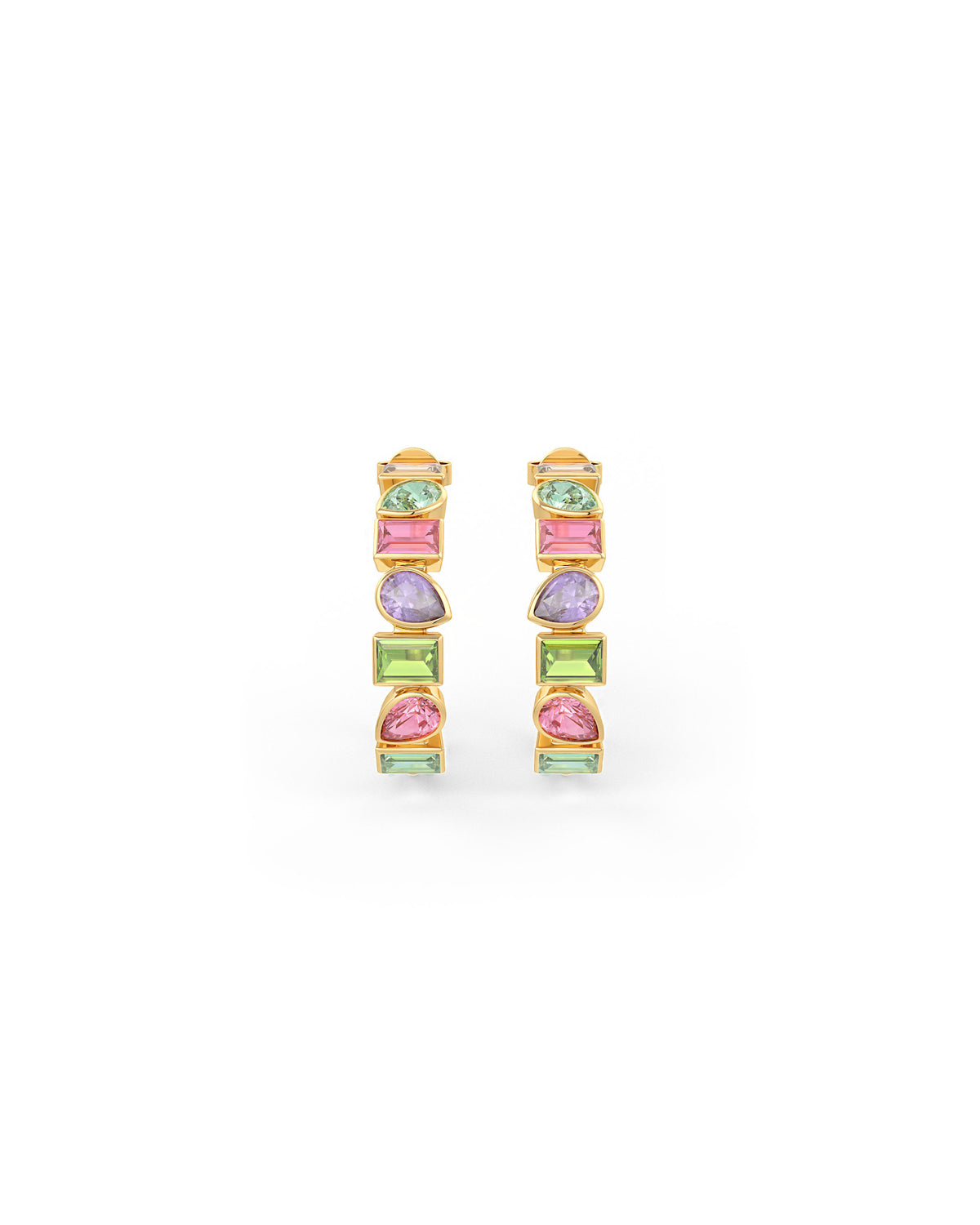 Serena Glow Half Hoop Earrings