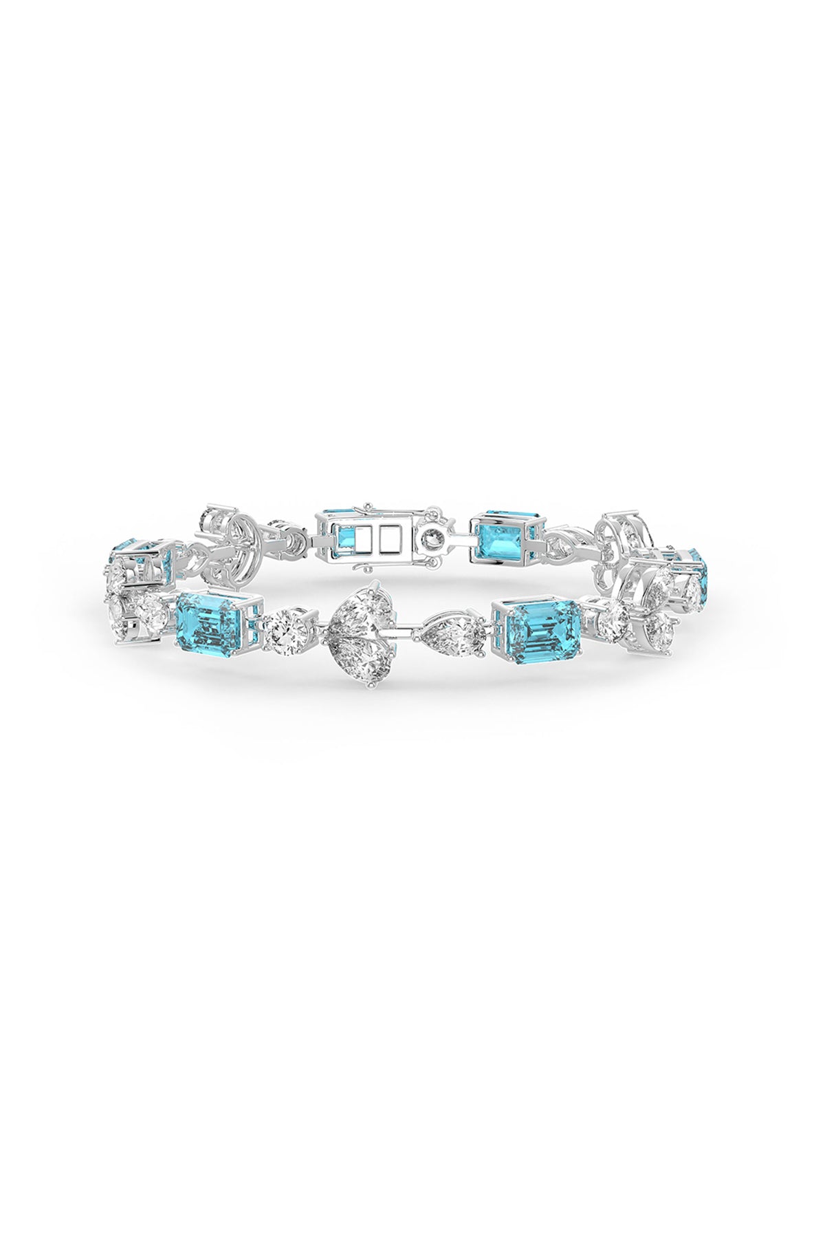 Mosaic Sterling Silver Tennis Bracelet