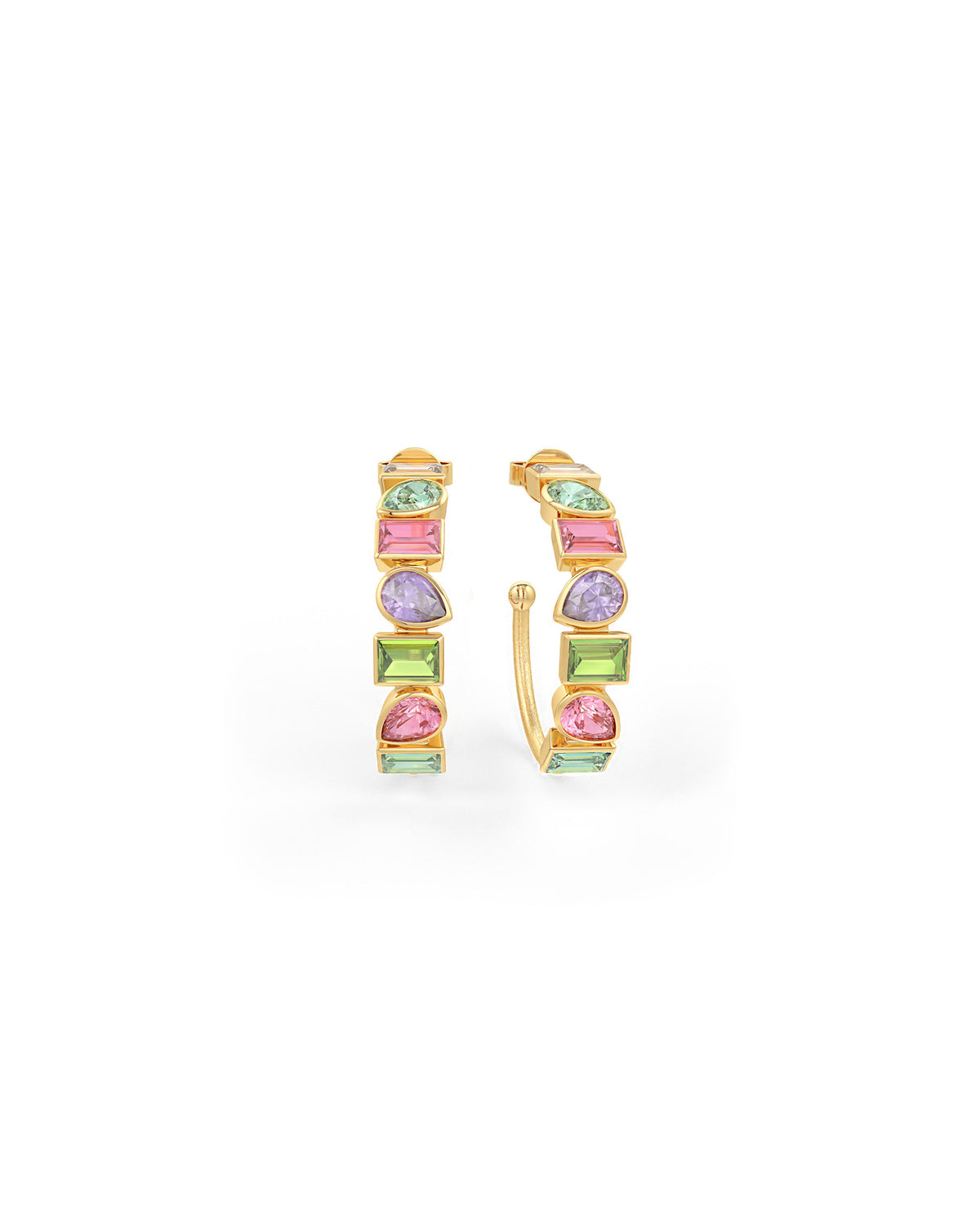 Serena Glow Half Hoop Earrings