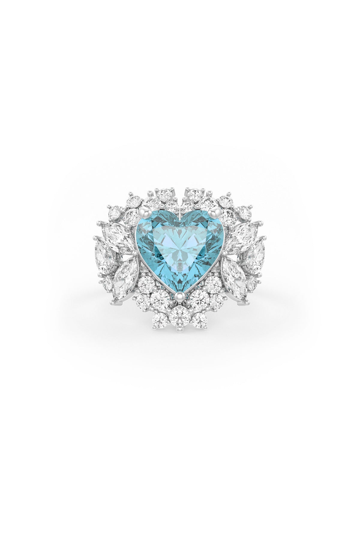 Amethyst Heartbeat Cocktail Ring