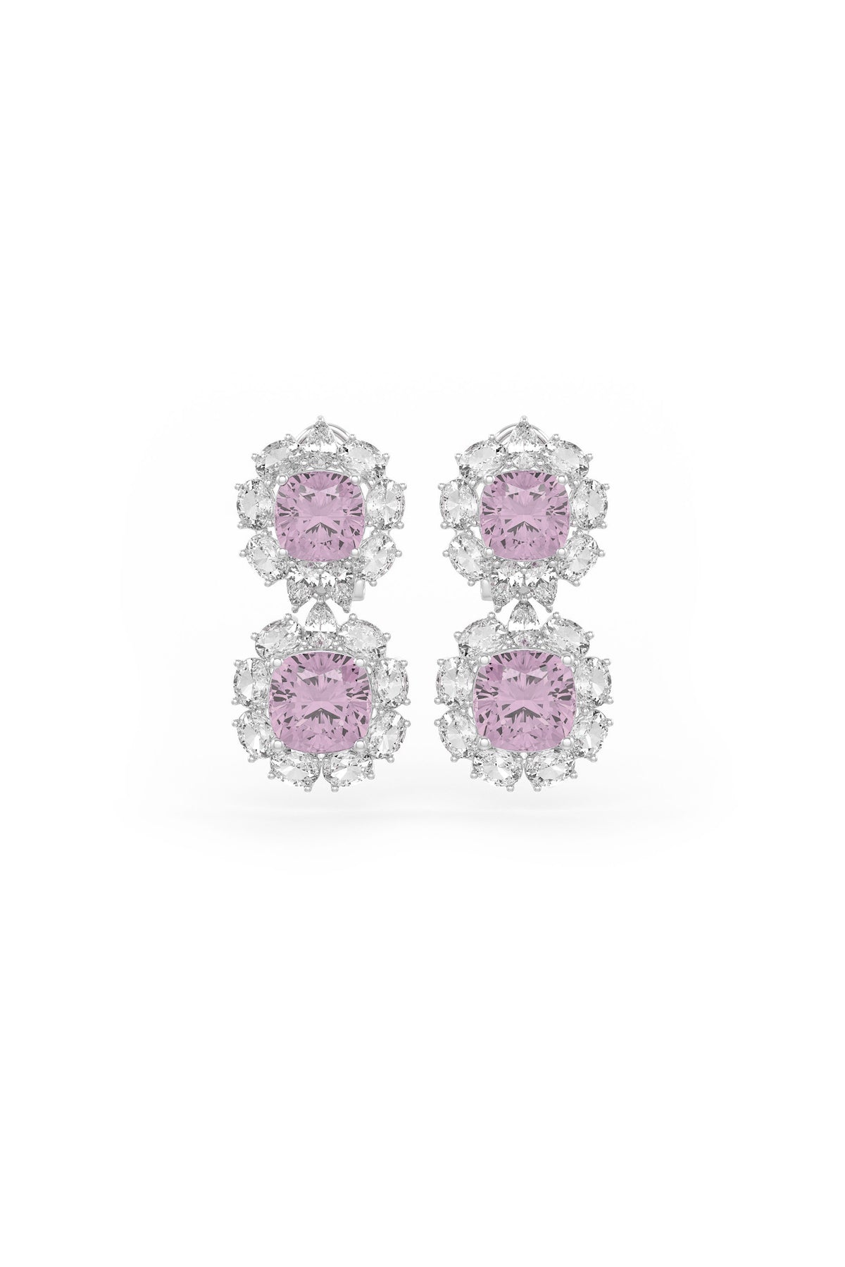 Double Cascade Studs Earrings