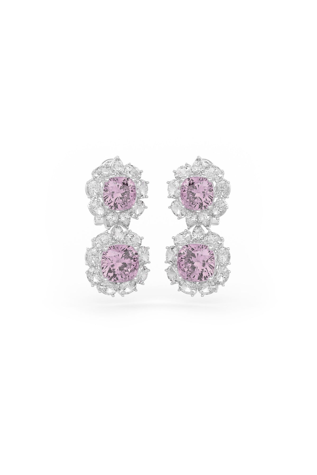 Double Cascade Studs Earrings
