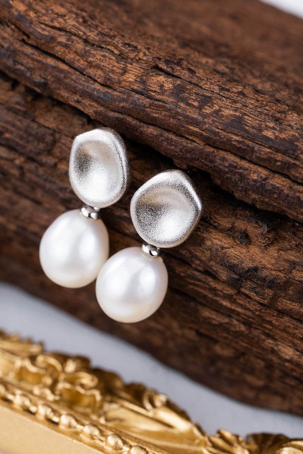 Baroque Teardrop Pearl Earrings