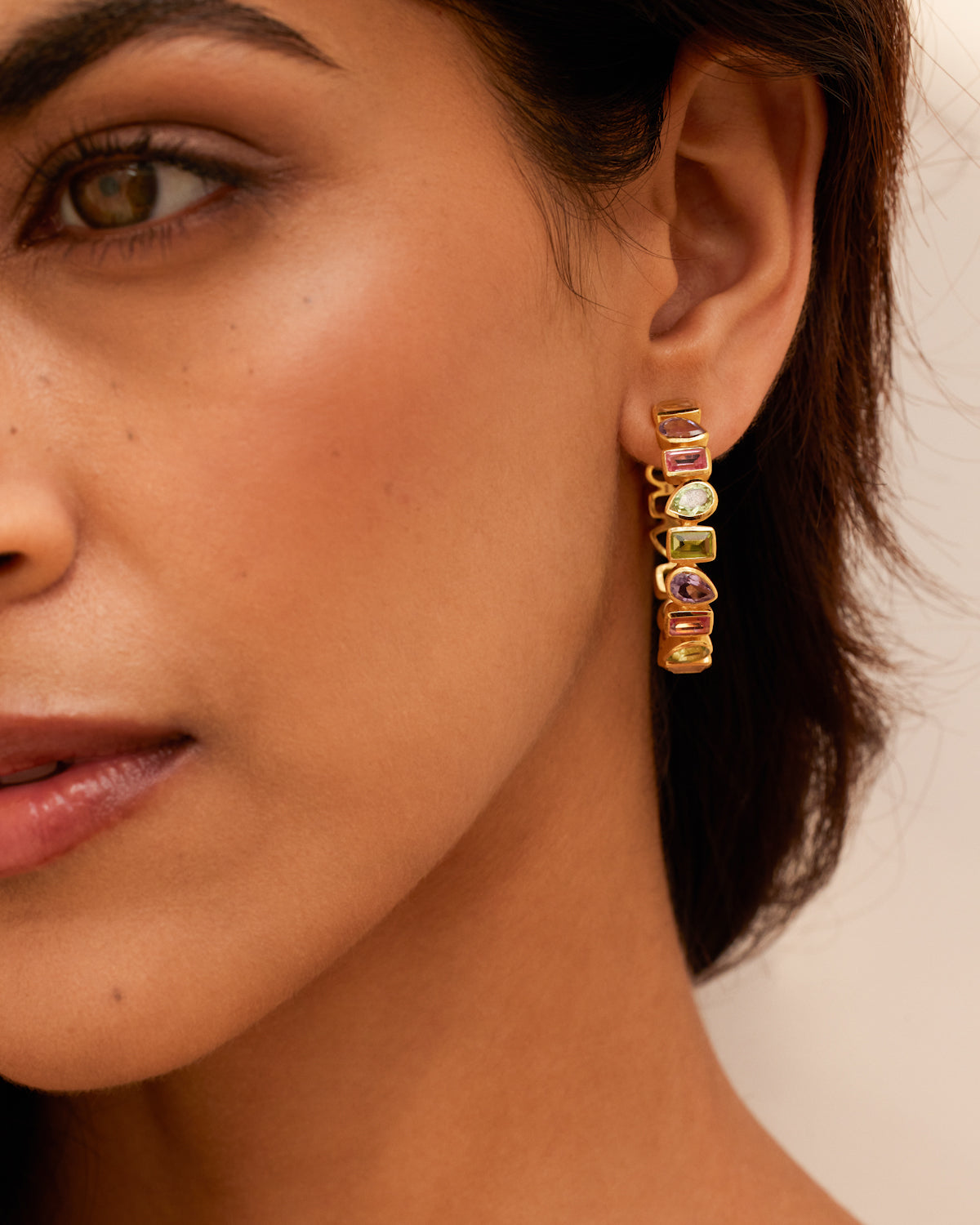 Serena Glow Full Hoop Earrings
