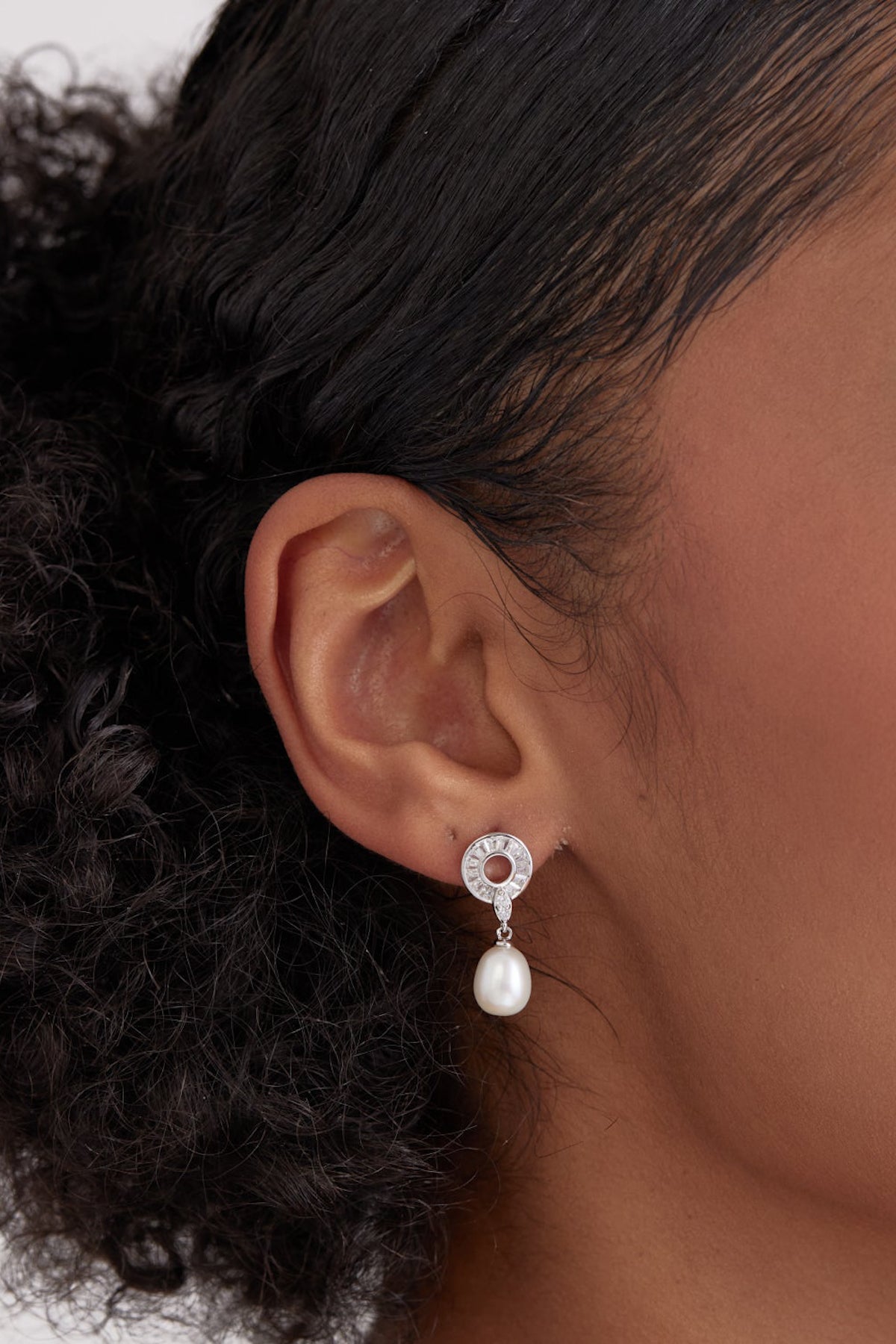 Dainty Pearl Drop Dangler Earrings