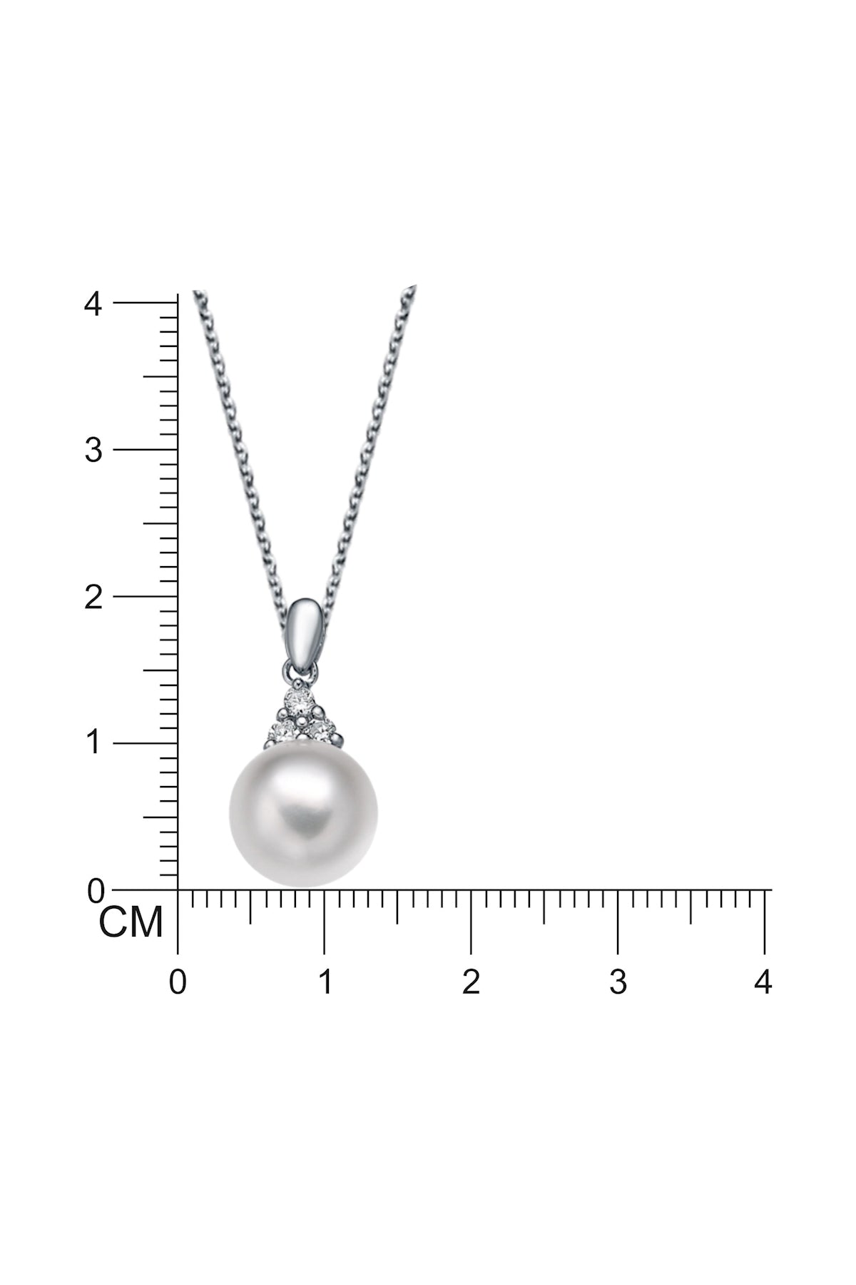 Classy Pearl & Solitaire Pendant Necklace