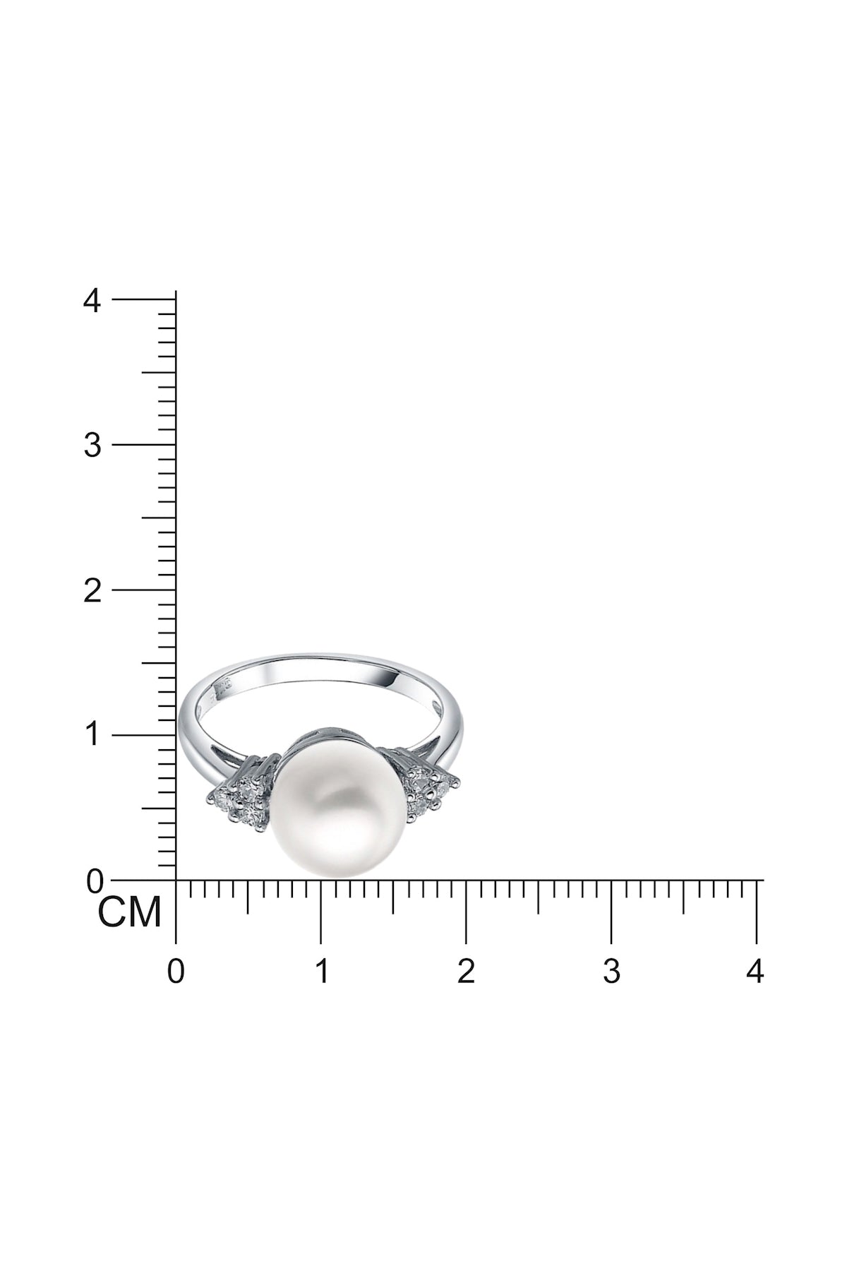 Classy Pearl & Solitaire Ring