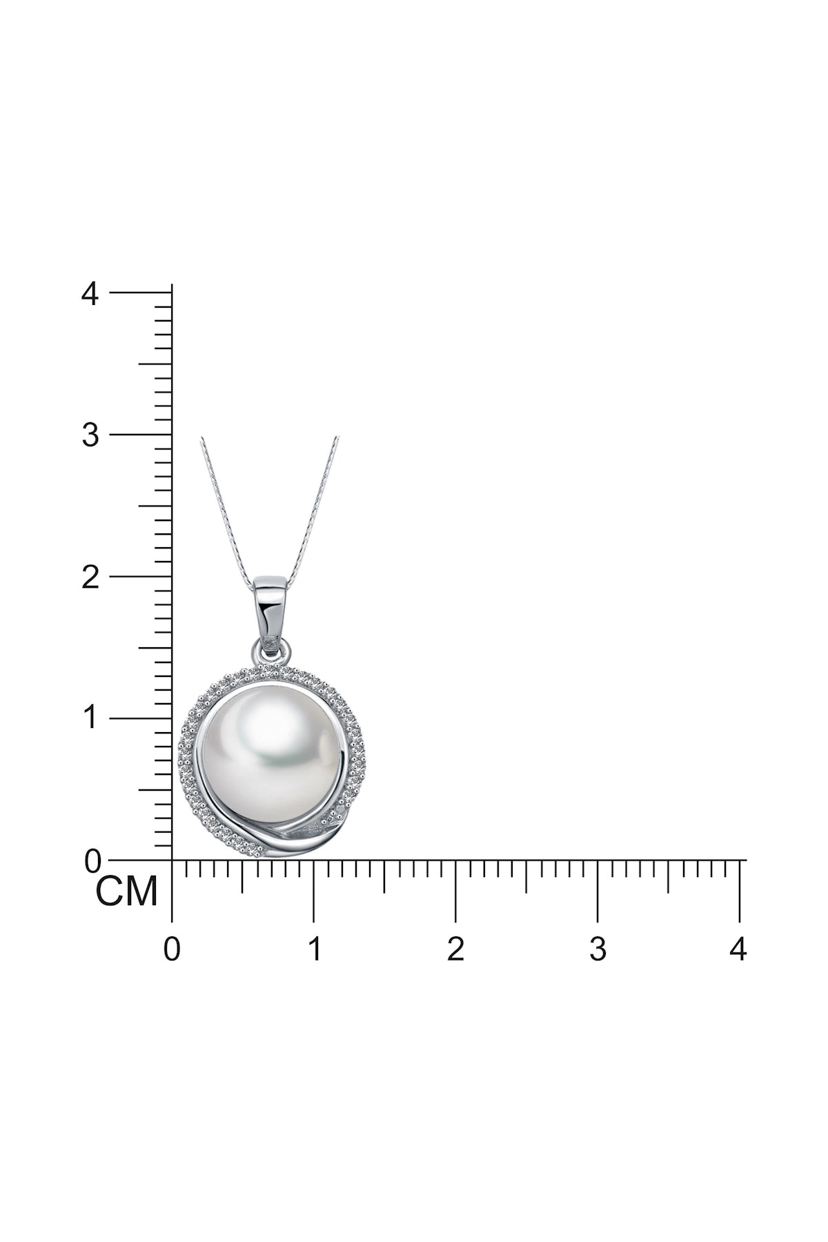 Elegant Crossover Halo Pearl Necklace
