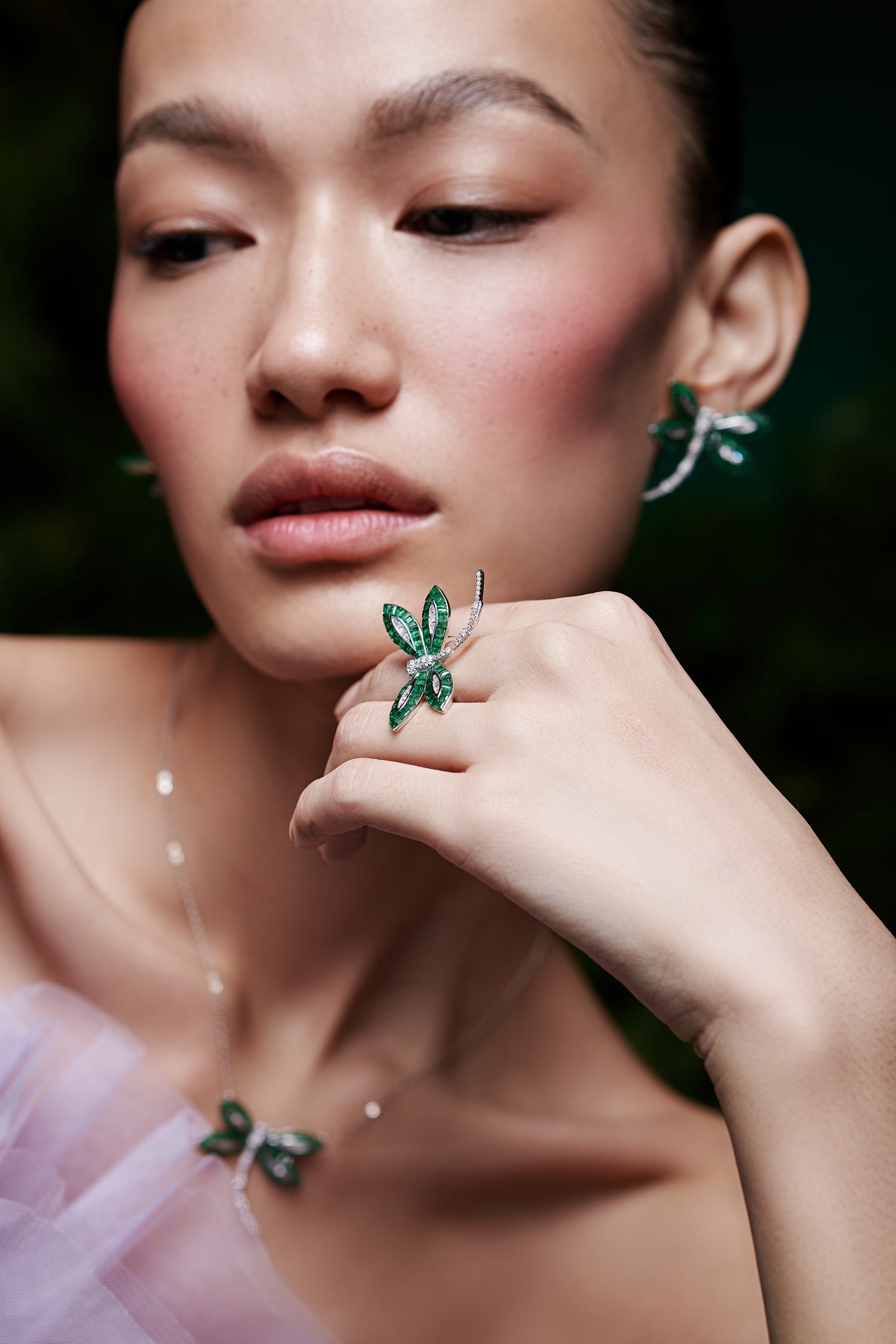 Woodland Dragonfly Statement Ring