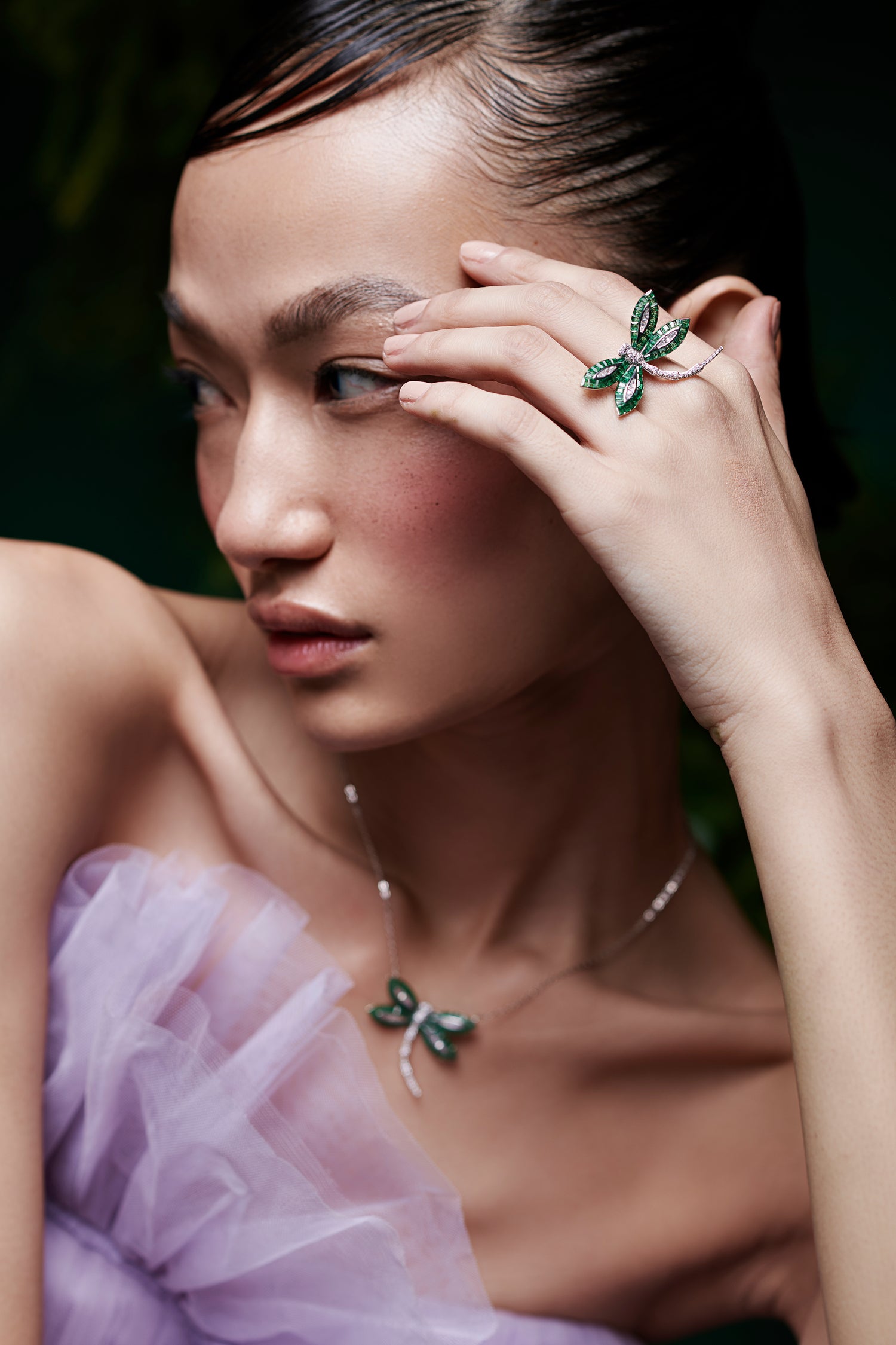 Woodland Dragonfly Cocktail Ring