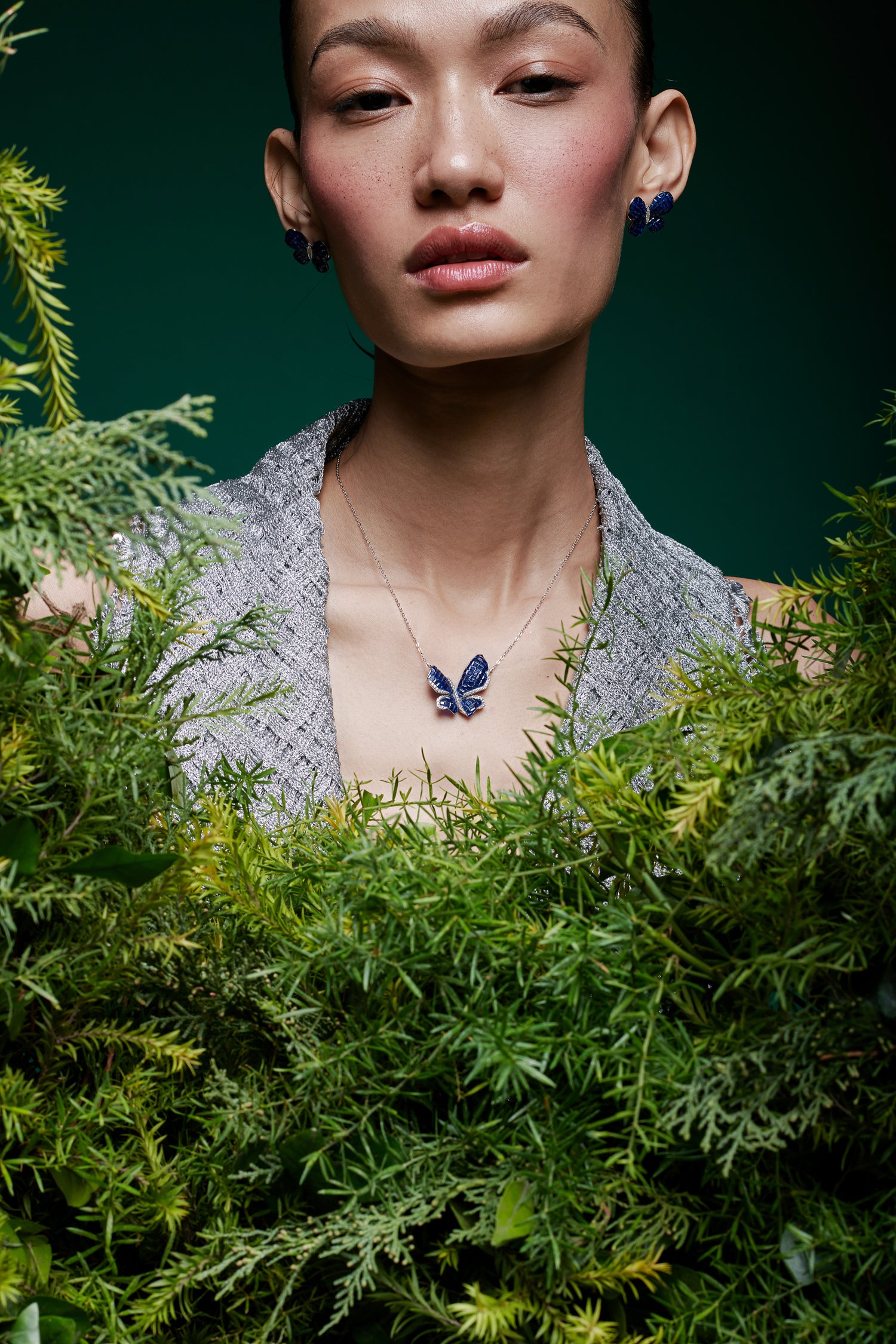 Mystical Butterfly Pendant With Silver Chain