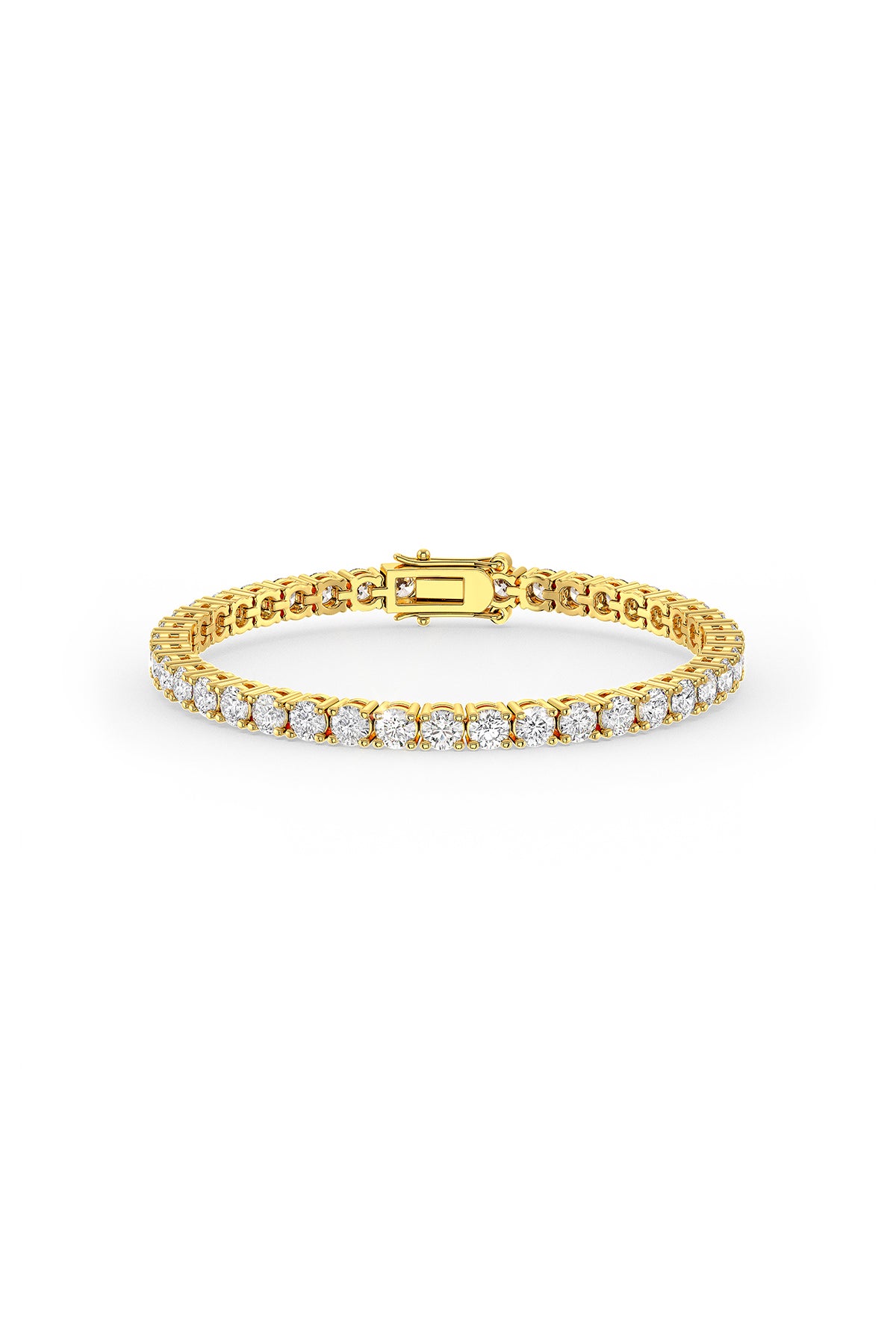 Brilliant Round Shaped Solitaire Tennis Bracelet