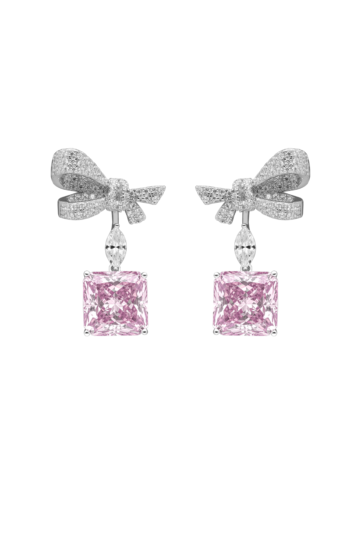 Princess Bow Dangler Earrings