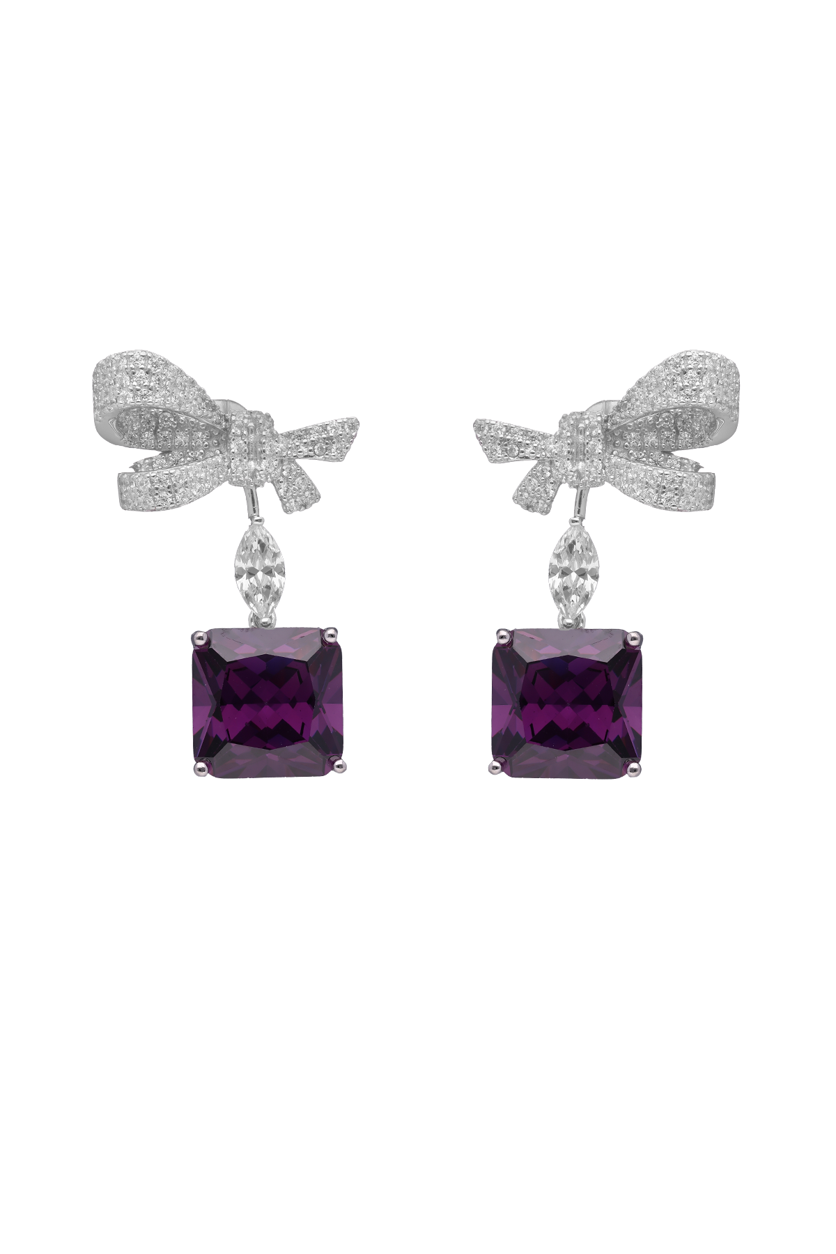 Princess Bow Dangler Earrings