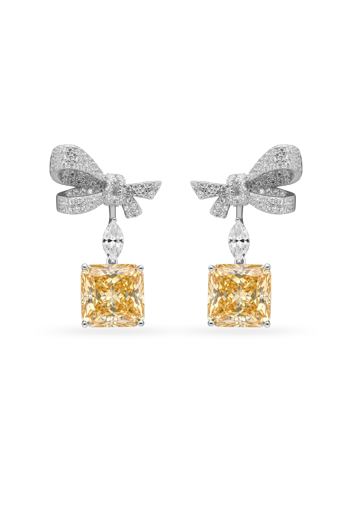 Princess Bow Dangler Earrings