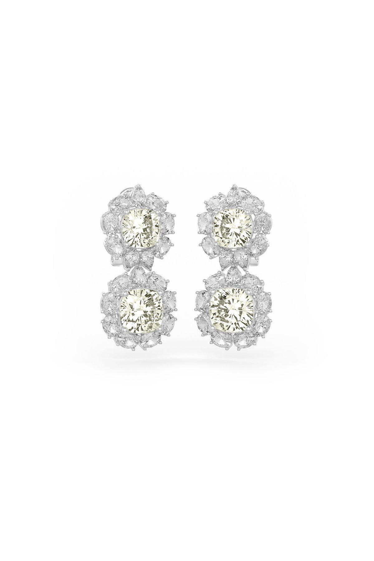 Double Cascade Studs Earrings