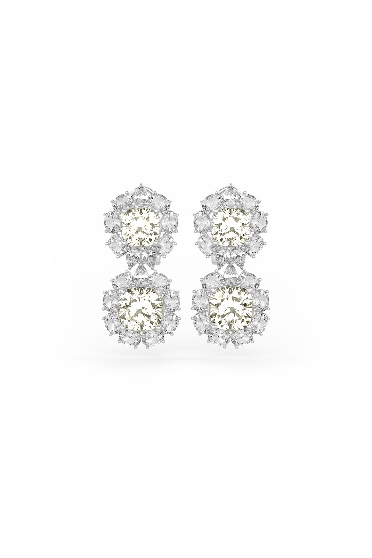 Double Cascade Studs Earrings