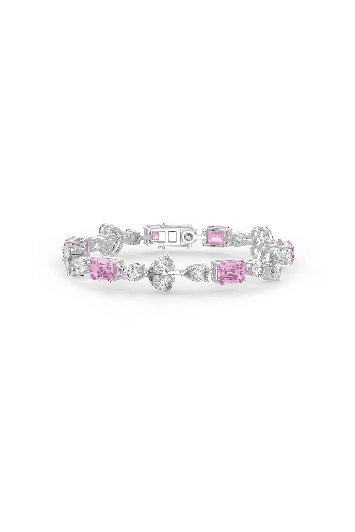 Mosaic Sterling Silver Tennis Bracelet