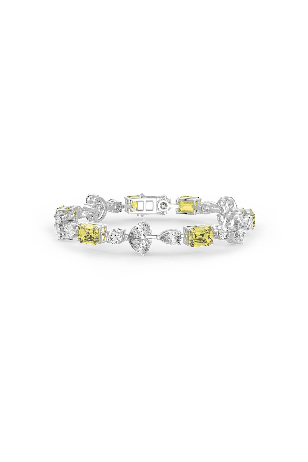 Mosaic Sterling Silver Tennis Bracelet