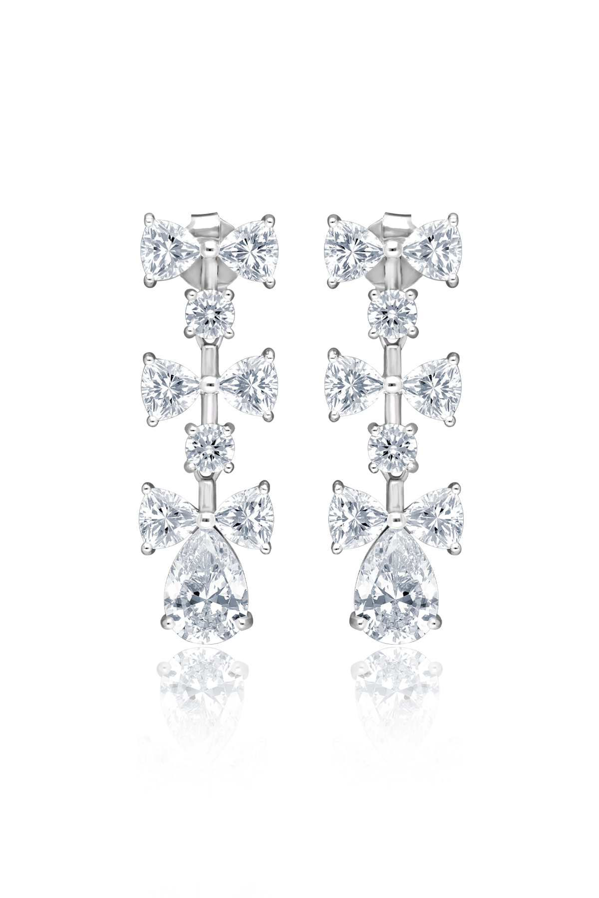 Luminous Bow Danglers Earrings