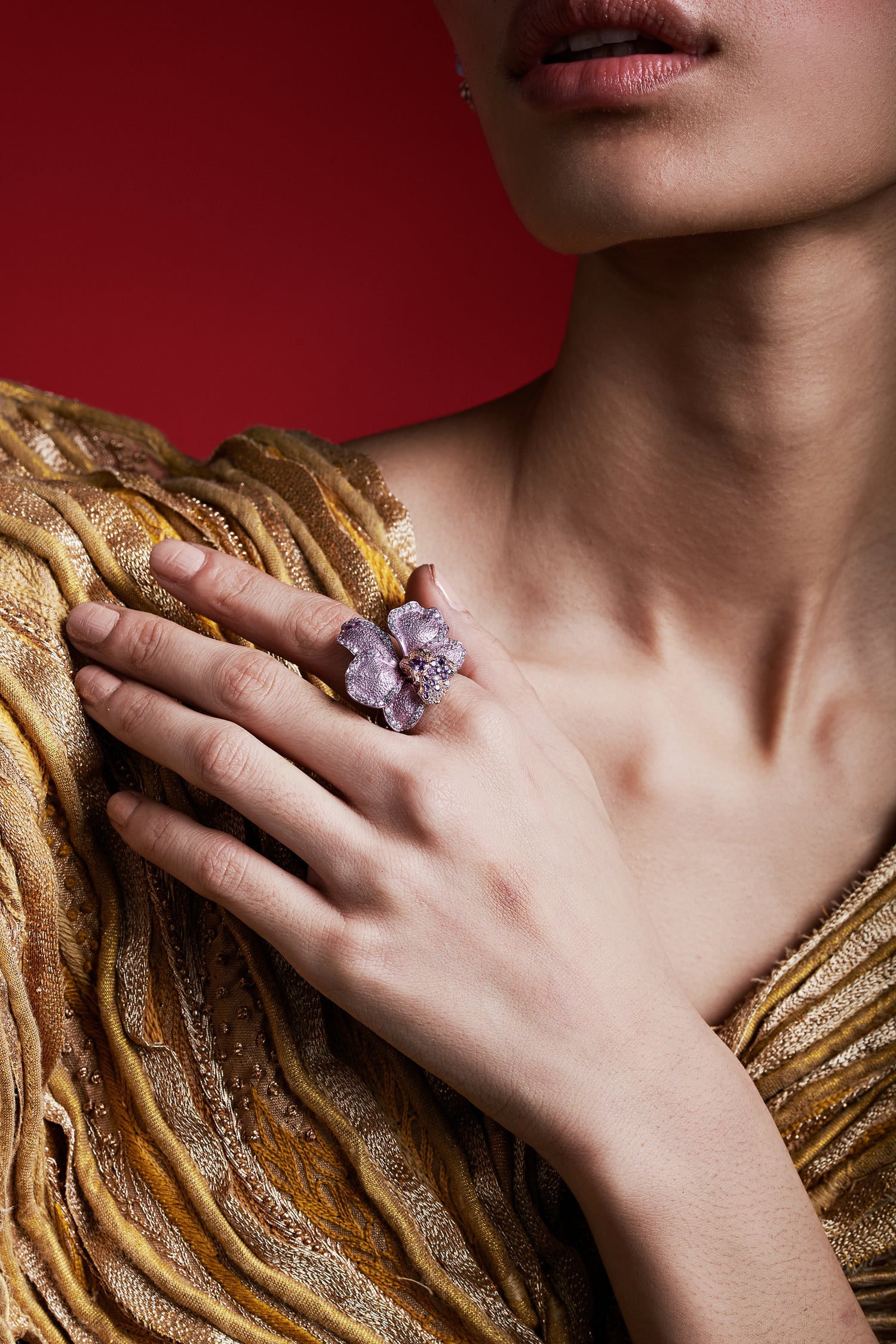 Orchid Whispers Ring