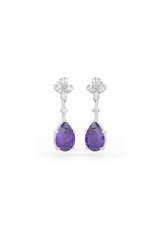 Amethyst Dewdrop Dangler Earrings