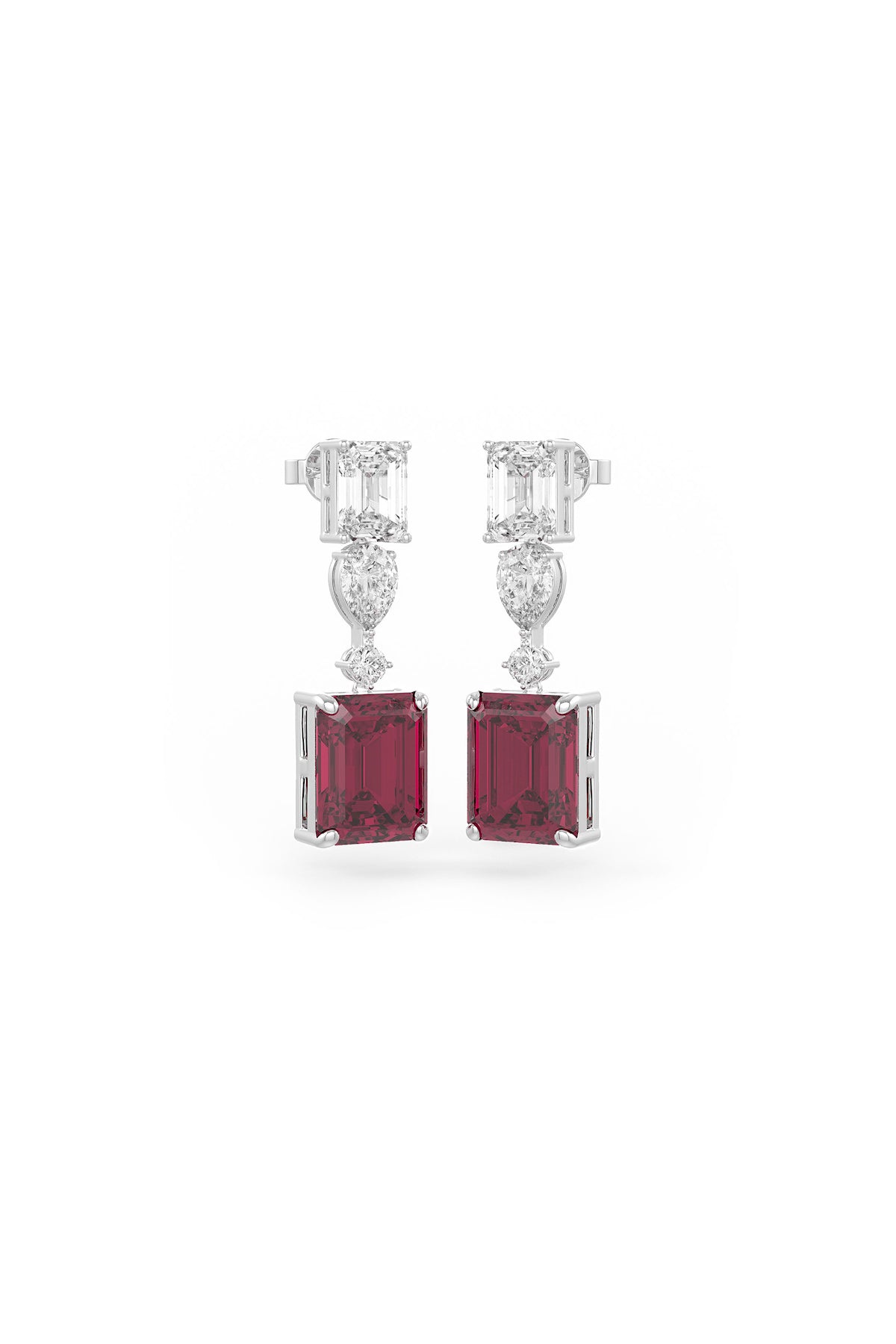 Ruby Aurora Teardrop Earrings