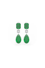 Emerald Cascade Dangler Earrings