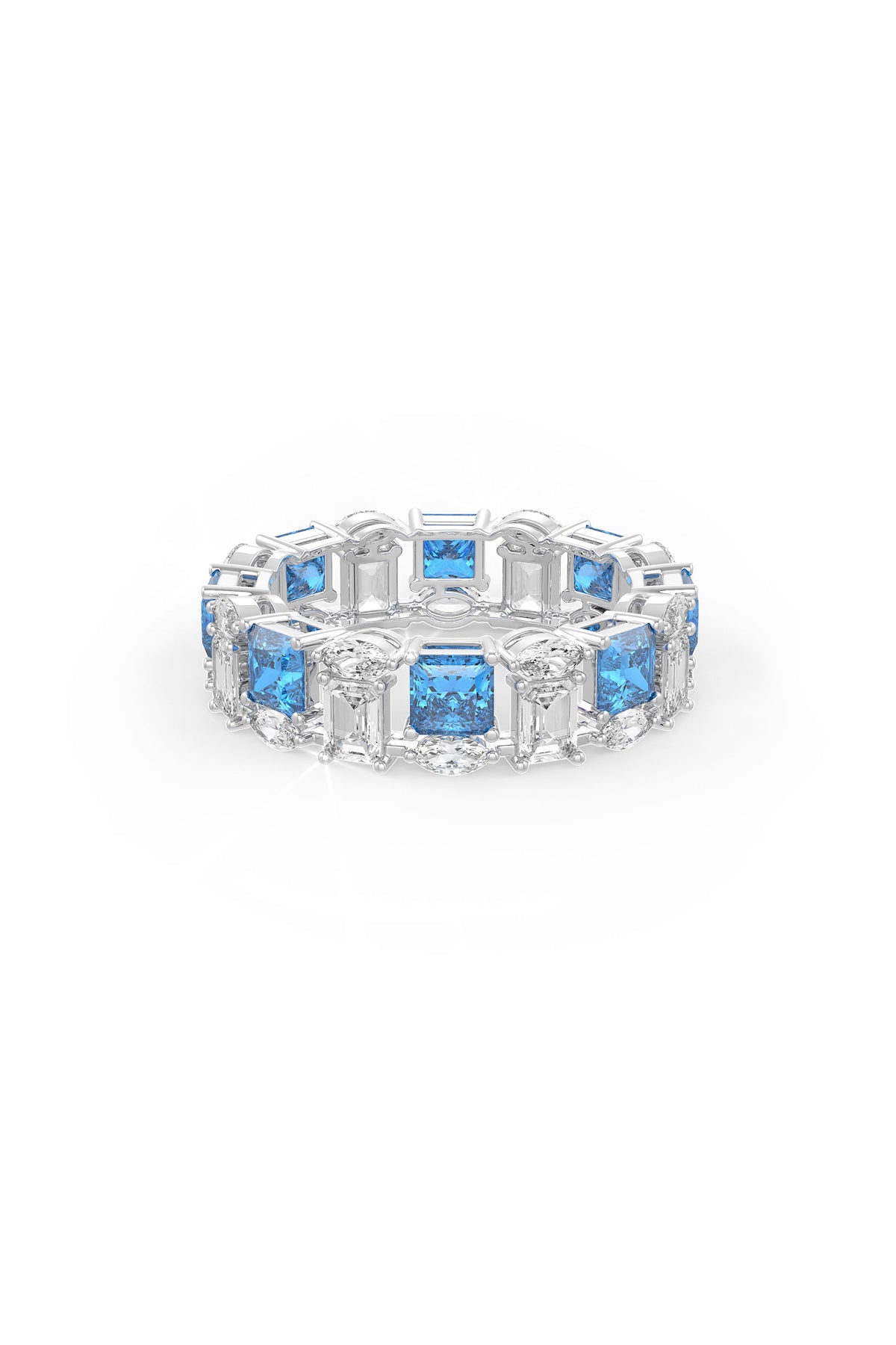 Eternal Azure Wedding Band Ring