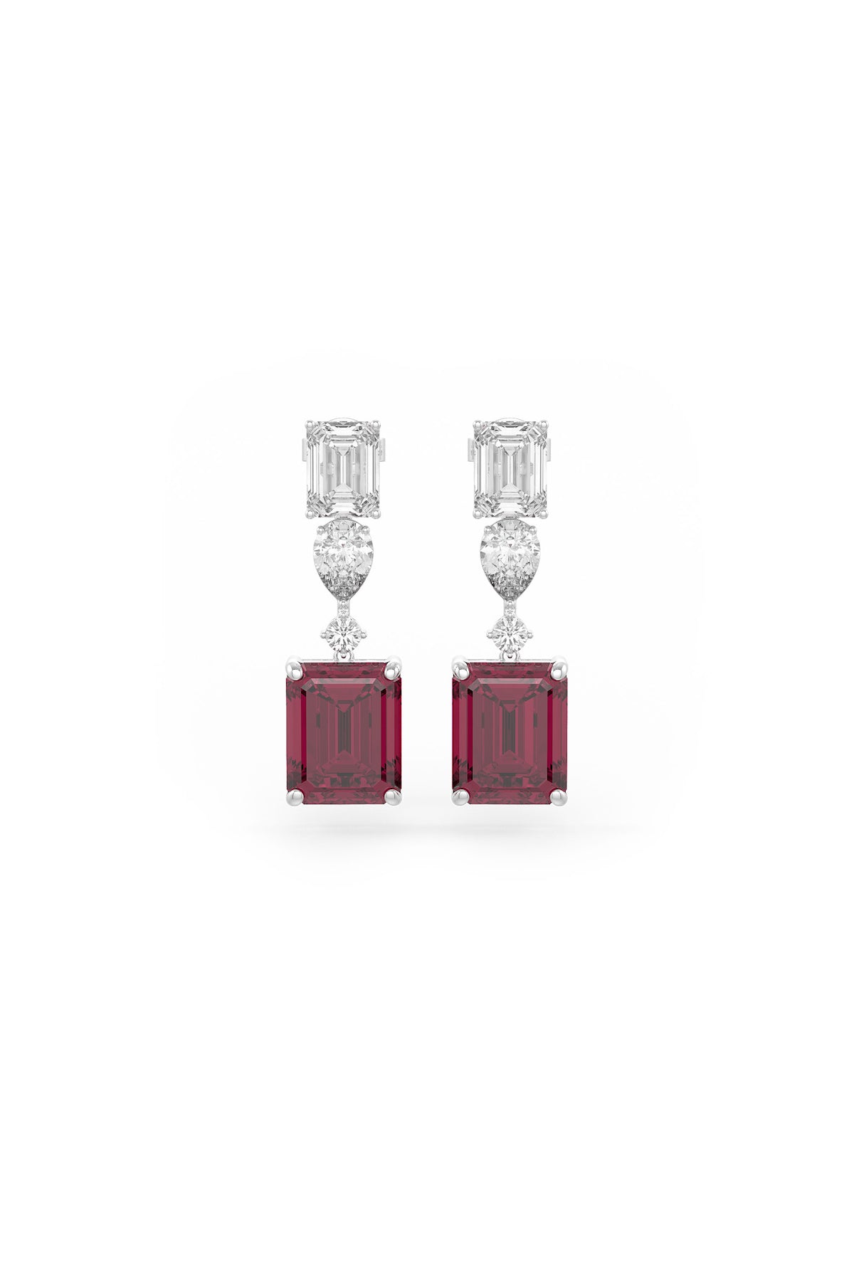 Ruby Aurora Teardrop Earrings