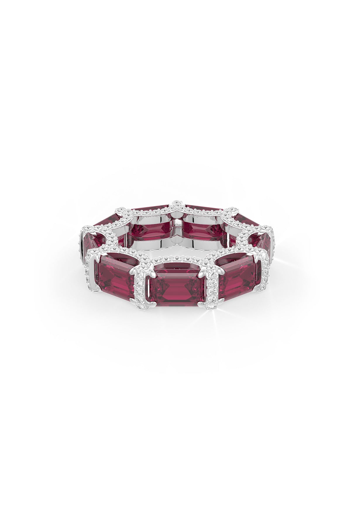 Ruby Radiance Eternity Band Wedding Ring